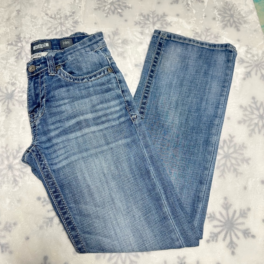 BKE Men's Bootcut Jeans - Light Blue